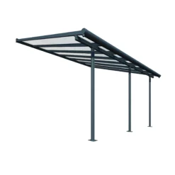 Palram - Canopia Sierra Grey Non-retractable Awning, (L)4.34m (H)3.05m (W)2.99m 15 Palram - Canopia Sierra Grey Non-retractable Awning, (L)4.34m (H)3.05m (W)2.99m -Garden Tool Store palram canopia sierra grey non retractable awning l 4 34m h 3 05m w 2 99m7290108130270 02c bq