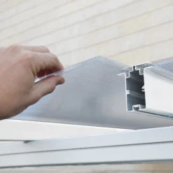 Palram - Canopia Sierra White Non-retractable Awning, (L)8.6m (H)3.05m (W)2.95m -Garden Tool Store palram canopia sierra white non retractable awning l 8 6m h 3 05m w 2 95m7290108130560 07i bq