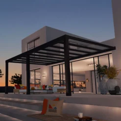 Palram - Canopia Stockholm Grey Non-retractable Awning, (L)5.88m (H)3.24m (W)3.41m -Garden Tool Store palram canopia stockholm grey non retractable awning l 5 88m h 3 24m w 3 41m7290108602524 01i bq