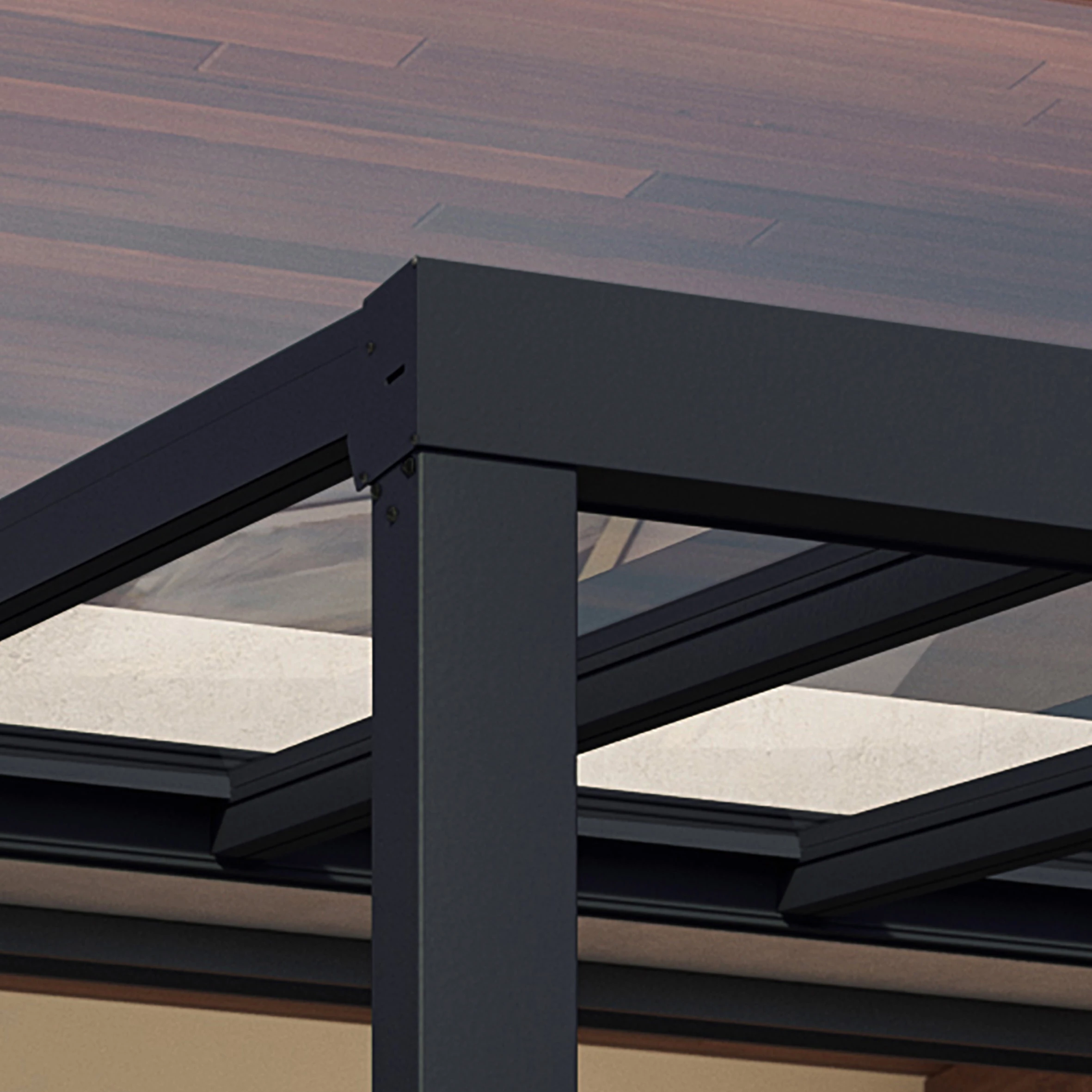 Palram - Canopia Stockholm Grey Non-retractable Awning, (L)8.05m (H)3.24m (W)3.41m 6 Palram - Canopia Stockholm Grey Non-retractable Awning, (L)8.05m (H)3.24m (W)3.41m - Image 6