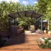 Palram - Canopia Tucson Grey Rectangular Gazebo, (W)4.3m (D)3.59m - Assembly Required