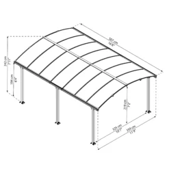 Palram - Canopia Tucson Grey Rectangular Gazebo, (W)5.02m (D)3.59m - Assembly Required 16 Palram - Canopia Tucson Grey Rectangular Gazebo, (W)5.02m (D)3.59m - Assembly Required -Garden Tool Store palram canopia tucson grey rectangular gazebo w 5 02m d 3 59m assembly required7290108601626 01t bq