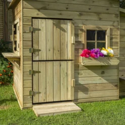 Rowlinson Clubhouse Apex Shiplap Playhouse -Garden Tool Store rowlinson clubhouse apex shiplap playhouse5013856200543 04i BQ