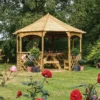 Rowlinson Octagonal Gazebo, (W)3.57m (D)3.57m - Assembly Service Included