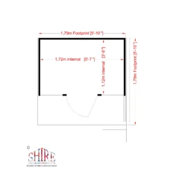 Shire 6x6 Stork Whitewood Pine Playhouse Assembly Service Included -Garden Tool Store shire 6x6 stork whitewood pine playhouse assembly service included5019804111763 02t