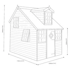Shire 8x6 Cottage Whitewood Pine Playhouse Assembly Required 9 Shire 8x6 Cottage Whitewood Pine Playhouse Assembly Required -Garden Tool Store shire 8x6 cottage whitewood pine playhouse assembly required5019804111817 04t