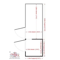 Shire Animal House, (H)1.67m (W)1.19m (D)1.19m 5 Shire Animal House, (H)1.67m (W)1.19m (D)1.19m -Garden Tool Store shire animal house h 1 67m w 1 19m d 1 19m5019804111961 03t