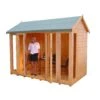 Shire Blenheim 10x8 Apex Shiplap Wooden Summer House With Bi-fold Door - Assembly Service Included