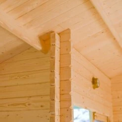 Shire Elveden 26x14 Toughened Glass Apex Tongue & Groove Wooden Cabin - Base Not Included -Garden Tool Store shire elveden 26x14 toughened glass apex tongue groove wooden cabin base not included5019804111527 05i bq