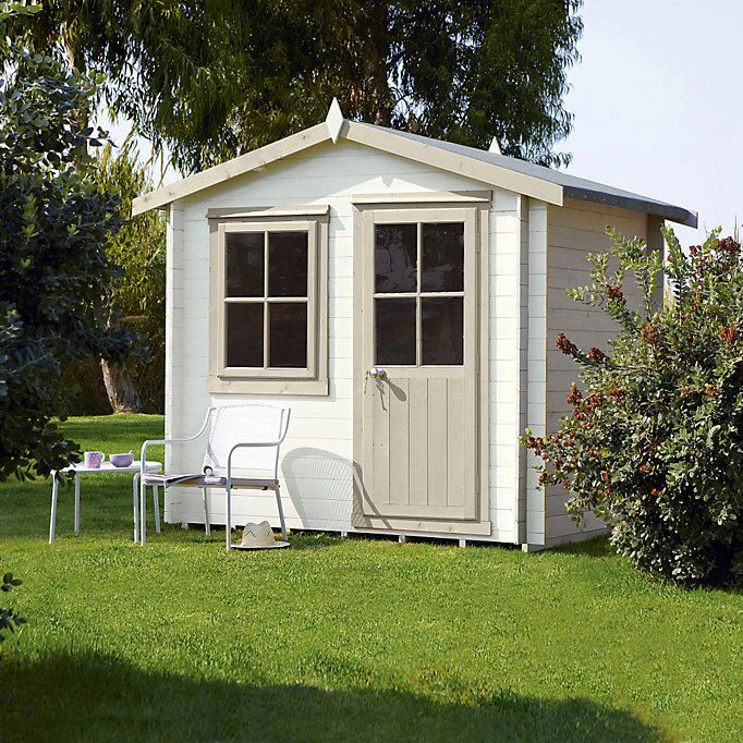 Shire Hartley 8x6 Glass Apex Tongue & Groove Wooden Cabin - Base Included 1 Shire Hartley 8x6 Glass Apex Tongue & Groove Wooden Cabin - Base Included