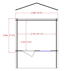 Shire Hopton 10x8 Toughened Glass Apex Tongue & Groove Wooden Cabin - Base Not Included -Garden Tool Store shire hopton 10x8 toughened glass apex tongue groove wooden cabin base not included5019804119134 02t bq