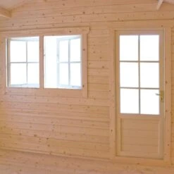 Shire Kinver 14x14 Glass Apex Tongue & Groove Wooden Cabin - Base Not Included -Garden Tool Store shire kinver 14x14 glass apex tongue groove wooden cabin base not included5019804114191 38c