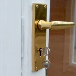 Shire Kinver 14x14 Glass Apex Tongue & Groove Wooden Cabin - Base Not Included -Garden Tool Store shire kinver 14x14 glass apex tongue groove wooden cabin base not included5019804114191 40c