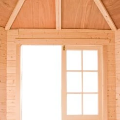 Shire Leygrove 14x10 Toughened Glass Apex Tongue & Groove Wooden Cabin - Base Not Included -Garden Tool Store shire leygrove 14x10 toughened glass apex tongue groove wooden cabin base not included5019804251407 39c