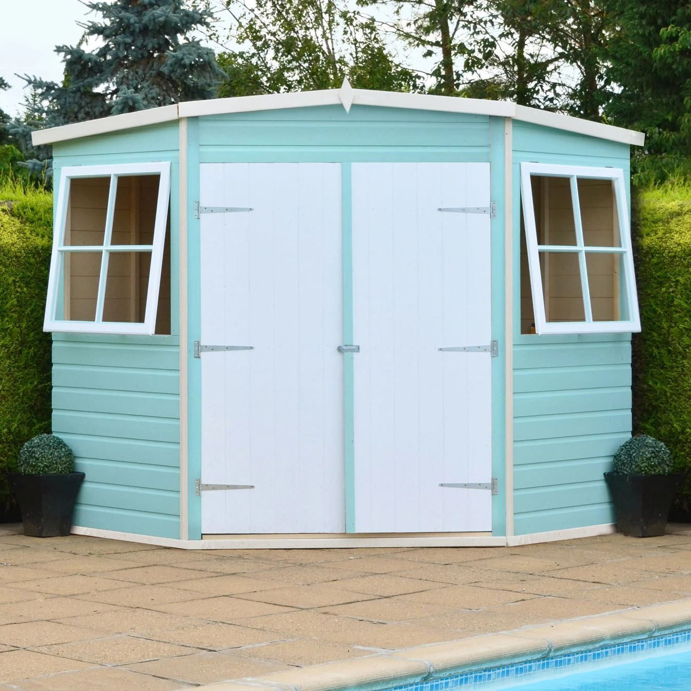 Shire Murrow 7x7 Ft Pent Shiplap Wooden 2 Door 2 Windows Shed With Floor - Assembly Service Included 7 Shire Murrow 7x7 Ft Pent Shiplap Wooden 2 Door 2 Windows Shed With Floor - Assembly Service Included - Image 7
