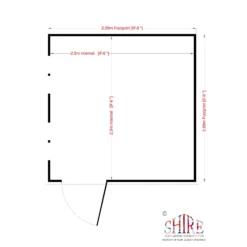 Shire Security Cabin 10x10 Ft Pent Shiplap Wooden Shed With Floor -Garden Tool Store shire security cabin 10x10 ft pent shiplap wooden shed with floor5019804112227 02t