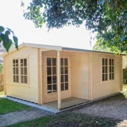 Shire Twyford 16x17 Glass Apex Tongue & Groove Wooden Cabin - Base Not Included -Garden Tool Store shire twyford 16x17 glass apex tongue groove wooden cabin base not included5019804111497 03i bq