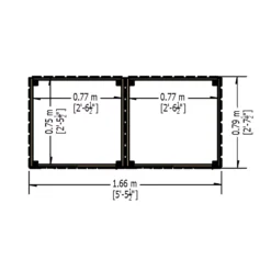 Shire Wooden Bin Storage -Garden Tool Store shire wooden bin storage5060490133256 02t bq