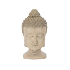 Terrastyle Cream Buddha Head Garden Ornament (H)46cm -Garden Tool Store terrastyle cream buddha head garden ornament h 46cm5021346520491 36c bq