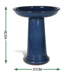 Terrastyle Glazed Bird Bath (H)48cm -Garden Tool Store terrastyle glazed bird bath h 48cm5021346520262 01t bq