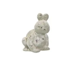 Terrastyle Grey Ceramic Frog Garden Ornament (H)35cm