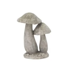 Terrastyle Grey Resin Mushroom Garden Ornament (H)37cm -Garden Tool Store terrastyle grey resin mushroom garden ornament h 37cm5021346520583 36c bq