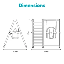 TP Toys Climbing Frame With Swing -Garden Tool Store tp toys climbing frame with swing5021854116858 01t bq