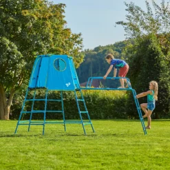 TP Toys Explorer Blue Metal Climbing Frame With Jungle Run -Garden Tool Store tp toys explorer blue metal climbing frame with jungle run5021854908521 03i bq