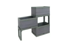 Verve Grey Rectangular Planter, Set