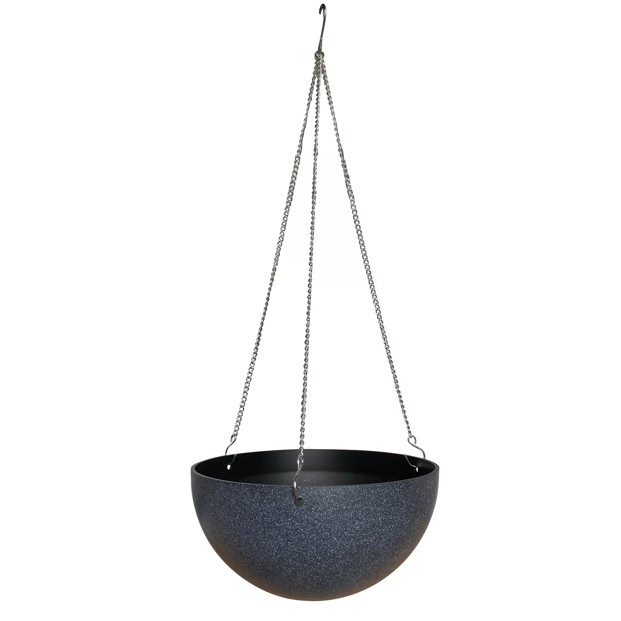 Verve Terrazzo Grey Round Polypropylene (PP) Hanging Basket, 33cm 1 Verve Terrazzo Grey Round Polypropylene (PP) Hanging Basket, 33cm