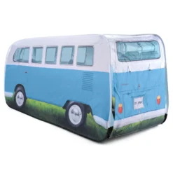 Volkswagen Blue Camper Van Pop Up Tent -Garden Tool Store volkswagen blue camper van pop up tent5031470224875 03c bq