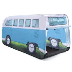Volkswagen Blue Camper Van Pop Up Tent -Garden Tool Store volkswagen blue camper van pop up tent5031470224875 04c bq