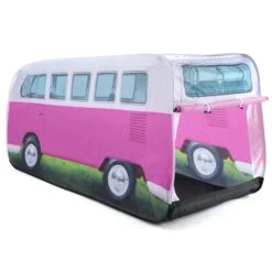 Volkswagen Pink Camper Van Pop Up Tent -Garden Tool Store volkswagen pink camper van pop up tent5031470224899 04c bq