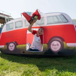 Volkswagen Red Camper Van Pop Up Tent -Garden Tool Store volkswagen red camper van pop up tent5031470224868 09i bq