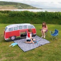 Volkswagen Red Camper Van Pop Up Tent -Garden Tool Store volkswagen red camper van pop up tent5031470224868 10i bq